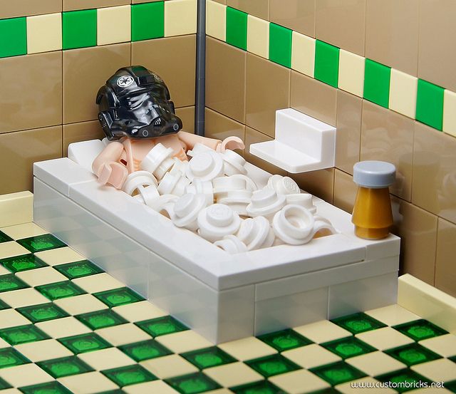 Darth Vader in the bath
